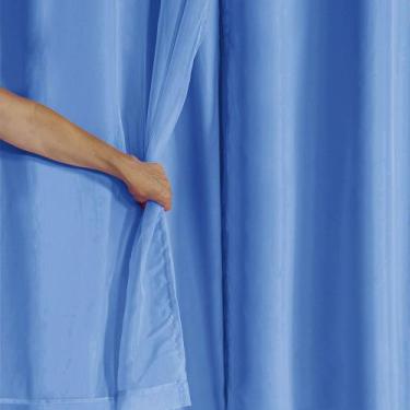 Imagem de Cortina Blackout PVC com Tecido Voil 2,80 m x 1,60 m - Azul - EDDI CAS