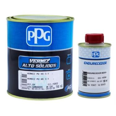 Imagem de Verniz ppg 5:1 ppg 900ml auto solido