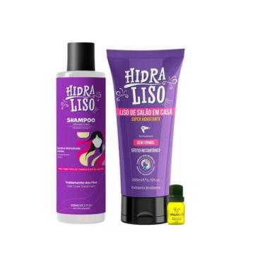 Imagem de Selagem Hidra Liso Progressiva Orgânica 200 Shamapoo 250 Ml - Hidralis