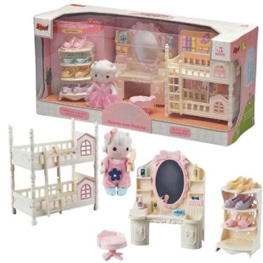 Imagem de Casinha Feliz Conjunto Quarto Beliche Com Acessórios - Zoop Toys