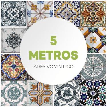 Imagem de Papel Parede Adesivo Azulejo Português Cozinha Lavável - Criptonita, 5