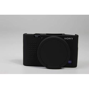 Imagem de Capa RX100 VII, BolinUS Fullbody Ultrafina, leve, de borracha, capa de silicone macio para Sony Cyber-Shot RX100 VII, Preto