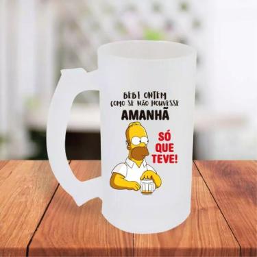 Imagem de Caneca De Chopp Jateada Personalizada Frases Engraçadas Amigo Parceiro