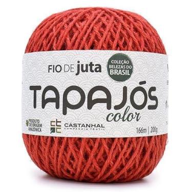 Imagem de Fio de Juta Colorido Tapajós 200g - 166 Metros - Castanhal, VERMELHO