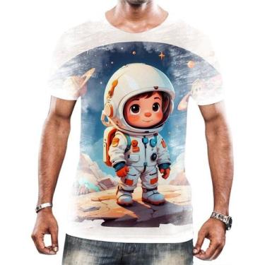 Imagem de Camiseta Camisa Crianças Astronautas Planetas Galáxias 2 - Enjoy Shop,