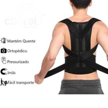 Imagem de Colete Para Corrigir A Postura - Fanáticos Por Cintas, Preto, M, Uniss
