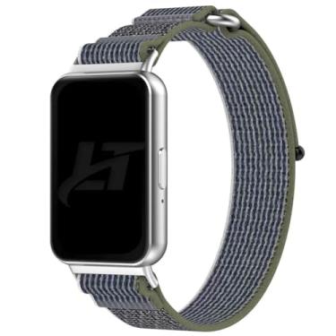 Imagem de Pulseira Loop Trilha LTimports compativel com Galaxy Fit 3 Sm-R390 (LT-Cinza-verde)