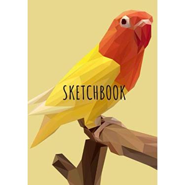 Imagem de Sketchbook: Drawing book Lovebird Agapornis Inseparable Bird, large size for drawing, sketch, painting, watercolor, creation: 100 pages. Notebook and ... ideal for colored pencil, Parakeet Budgerigar