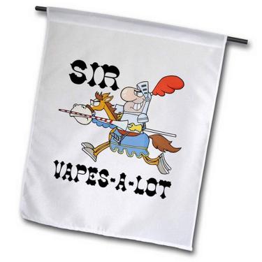 Imagem de 3dRose Fl_203650_1 Bandeira de jardim divertida Sir Vapes a Lote, 30,48 x 45,72 cm