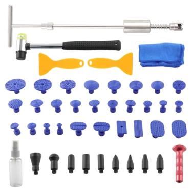 Imagem de maXpeedingrods Kit de remoção de amassado para carro, martelo deslizante 2 em 1, extrator de amassado em T, ferramenta de reparo de amassado de carroceria sem pintura, para geladeira de carro e