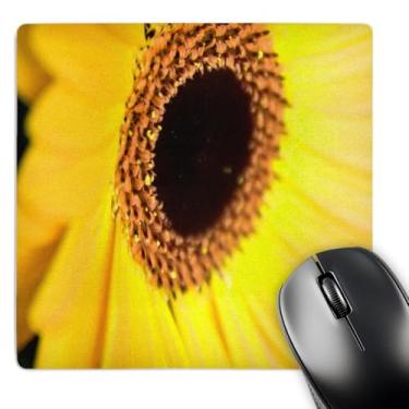 Imagem de 3dRose Mouse pad LLC 20,3 x 20,3 x 0,63 cm, margarida gerbera amarela (mp_36790_1)