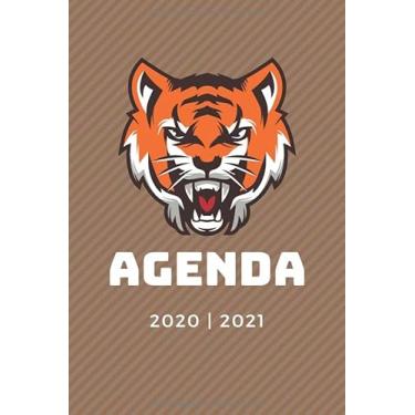 Imagem de AGENDA ESCOLAR 2020-2021: Agenda semana vista (Septiembre 2020 / Agosto 2021) | Planificador semanal (Español) | Calendario | Colegio, secundaria, estudiante | Tapa blanda Gamer Tigre