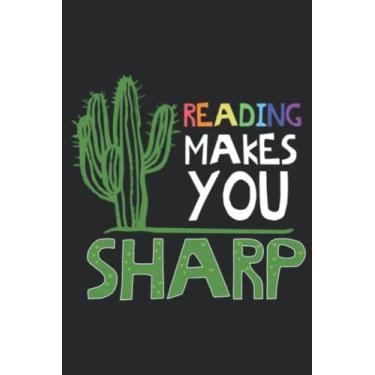 Imagem de Cute Reading Design Sharp Cactus Teacher Gift Idea: Daily Planner Notepad To Do Schedule, Medium 6x9 Inches, 120 Pages, Printed Cover