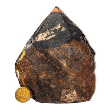 Imagem de 01 Ônix Preto Pé e Bico Serrado 500 a 1000g 10 a 12cm Tipo B - Cristai
