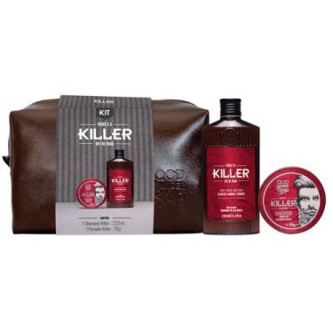 Imagem de Kit Killer Necessaire Sh + Pomada Qbs - Qod Barber Shop