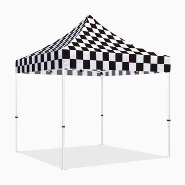 Imagem de Tenda de dossel pop-up 25 x 25 cm com paredes laterais, ABLEM8CANOPY ULTRA8 Series Heavy Duty Tenda de sombra instantânea para eventos comerciais ou esportivos ao ar livre, pátio, quintal, quadriculado (quadriculado, sem parede)