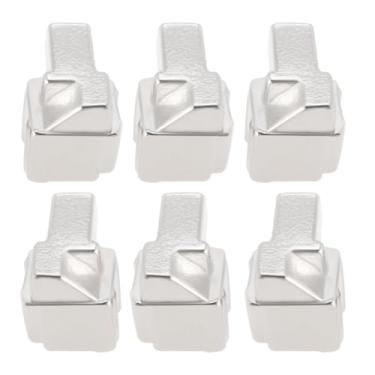 Imagem de ECSiNG 3 pares de trava deslizante esquerda direita fivela trava de reparo parte controle deslizante fivela trava compatível com controle Nintendo Switch compatível com JoyCon, metal