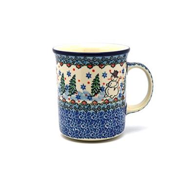 Imagem de Caneca de cerâmica polonesa - Lado reto grande - Assinatura Unikat - U4661