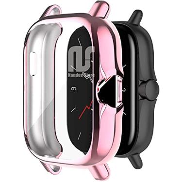 Imagem de Case Bumper Nsmart compatível com Huami Amazfit GTS 2 / GTS 2e - Nandos-Store (GTS 2, Rose pink)