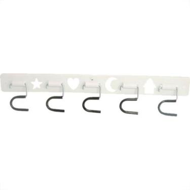 Imagem de Suporte P/Vassoura C/5 Ganchos -804 - ASSESSORLAR