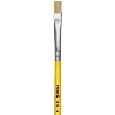 Imagem de Pincel Escolar Chato Amarelo 815 Nº 04 - Tigre
