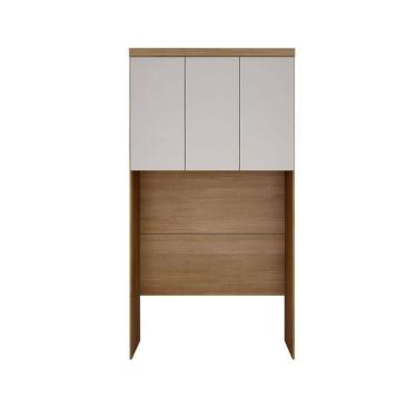 Imagem de Modulado Aéreo Solteiro 3 Portas - Linea-cumaru-fendi - Móveis Novo Horizonte