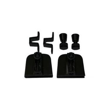 Imagem de Kit 03 - janela de correr com 4 folhas com trico - preto - polímero - 