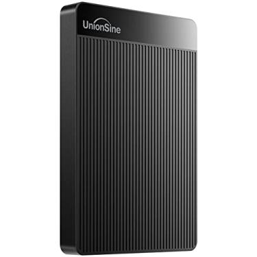 Imagem de UnionSine HD2510 Disco rígido externo portátil ultrafino de 1 TB USB 3.0 compatível com PC, Mac, laptop, Xbox, Xbox One, PS4 (preto)