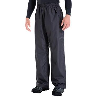 Imagem de Calça de chuva masculina da Clothin, à prova d'água, com elástico na cintura, cordão com bolsos frontais com zíper, básico, isolado, treino, Grey-1, Medium/31" Inseam