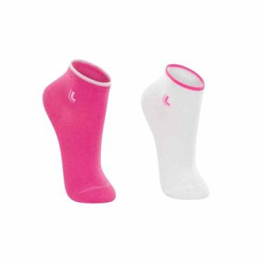 Imagem de Kit 2 Meias Lupo Infantil Cano Curto Algodão Macio Respirável Uso Diár