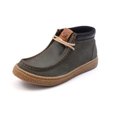 Imagem de Bota Casual Chukka Boots Solado Crepe Couro Nobuck Betelgeuse Gshoes -