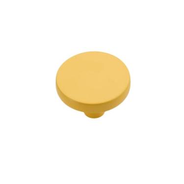 Imagem de Puxador de cerâmica flor dourada, moderno, simples, para armário, porta de armário, clássico, antigo, puxadores, ferragens, círculo amarelo, S