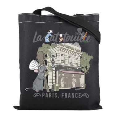 Imagem de ENSIANTH Bolsa La Paris inspirada na França Mouse Chef Movie Mech Remy Rat Bolsa Qualquer Um Pode Cozinhar Presente Amante Culinária Presente, Bolsa La B