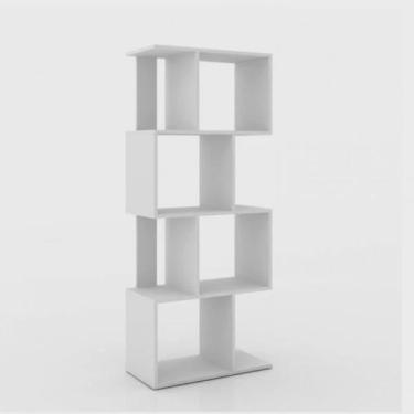 Imagem de Estante para Livros com Nichos ESM218 Movelbento Branco