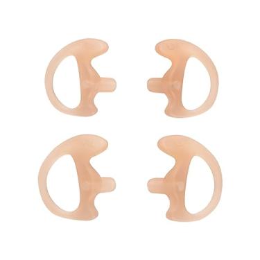 Imagem de KEYBLU Fone de ouvido universal de substituição de rádio, plugue de silicone macio para fone de ouvido de silicone macio para bobinas de rádio bidirecionais, kits de áudio para fone de ouvido acústico