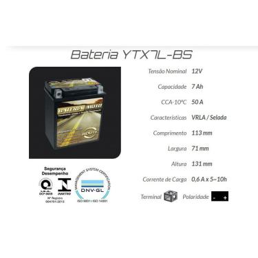 Imagem de Bateria Moto Honda Cb 600 F Hornet Ano 05/07