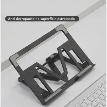 Imagem de Suporte Mesa Apoio Base Notebook Tablet Esgonomico Regulável Portátil Dobrável Ajustáve