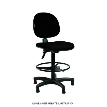 Imagem de Cadeira Caixa Executiva com Back System para Escritório Preto