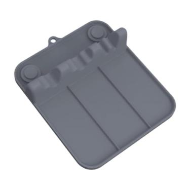 Imagem de SiaBiced Silicone Spoon descanso com sucção, copo multifuncional de suporte, sinicó de utensílio de cozinha Silicone spade, tapete,