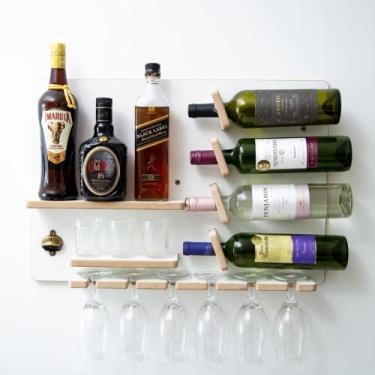 Imagem de Bar Barzinho Abridor Adega Parede Decoração Mdf