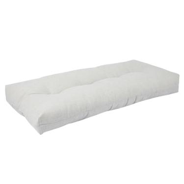 Imagem de FUNHOME Almofada de banco para ambientes externos 107 x 45 cm com aderência antiderrapante, almofada de balanço de varanda resistente à água, almofadas de banco, almofadas tufadas para móveis de