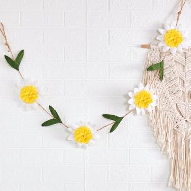 Imagem de Easy Joy Guirlanda De Papel Com Margaridas, Faixa Flores Estilo Boho, Suspensa Primavera, Festa Floral, Cordas Para 1º Aniversário, Chá Bebê, Suprimentos Berçário