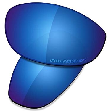 Imagem de SAUCER Lentes de reposição premium para óculos de sol Oakley Monster Dog High Defense - Azul meia-noite polarizado