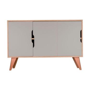 Imagem de Buffet Aparador com 3 Portas Murano Carvalho e Verde Menta