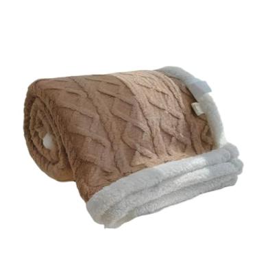Imagem de Cobertor Pele de Carneiro Casal Dupla Face 1,90 X 2,10 Mt(Marrom Claro)