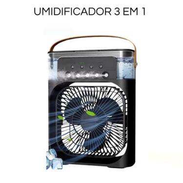 Imagem de Ventilador Umidificador E Refrigerador De Ar Portátil - Fan, preto