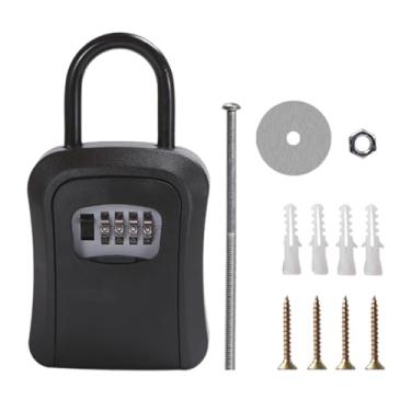 Imagem de SAFELock Box para chaves com código - Caixa de chave de bloqueio | Estojo de armário à prova d'água à prova de fogo Suporte de parede seguro com código para carro doméstico ao ar livre