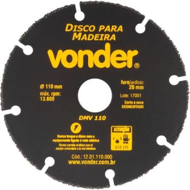 Imagem de Disco De Corte Para Madeira Piso Laminado DMV110 Vonder
