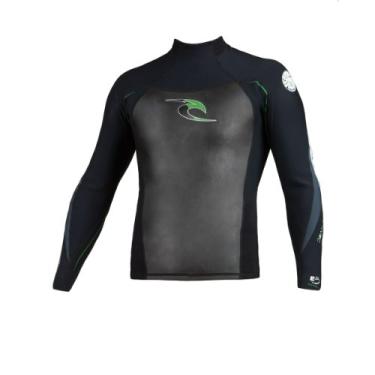 Imagem de Rip Curl Jaqueta de manga comprida Dawn Patrol (preto/prata/verde, PP)