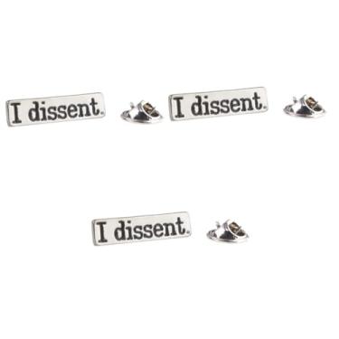 Imagem de SOIMISS 3 peças I Disagree with Broches Feminist Enamel Pin Enamel Pins Feminist Collar Shirt Collar Fashion Jewelry for Women Feminism Enamel Pin Woman Neckline Alloy Lavalier, 2.6x0.4cm, Couro